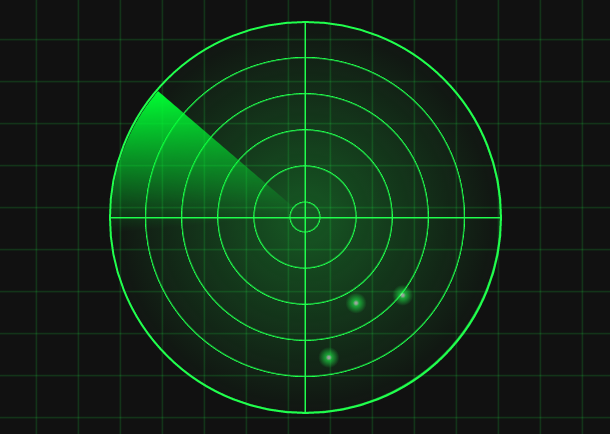 pure-css3-radar-scanning